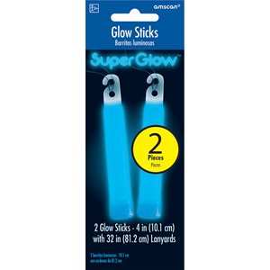Blue glow sticks 4in 2pcs