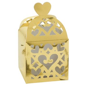 Gold lantern paper favor boxes 50pcs