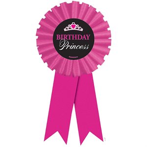 Birthday princess award ribbon