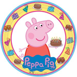 Peppa Pig plates 9in 8pcs