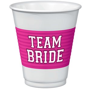 Team Bride plastic cups 16oz 25pcs