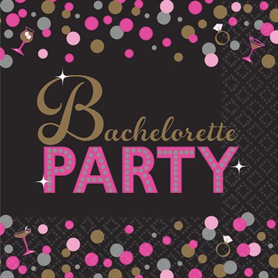 Bachelorette Party beverage napkins 16pcs