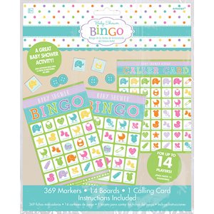 Baby Shower bingo game 14 players