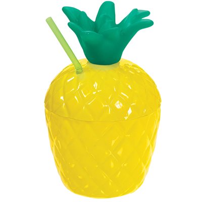 Pineapple sippy cup with straw 18oz