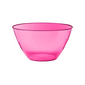 Pink plastic bowl 24oz