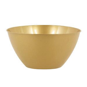 Gold plastic bowl 1.8L