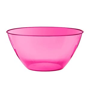 Pink plastic bowl 1.8L