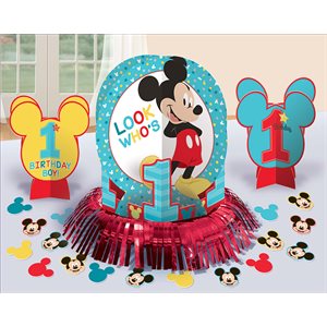 Ensemble de décoration pour table 23mcx Mickey 1re anniversaire