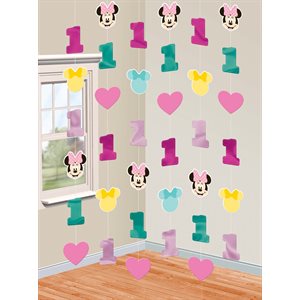 Minnie’s Fun To Be One hanging decorations 6pcs