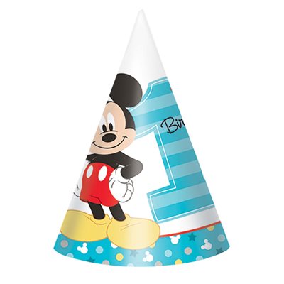 Mickey’s Fun To Be One party hats 8pcs
