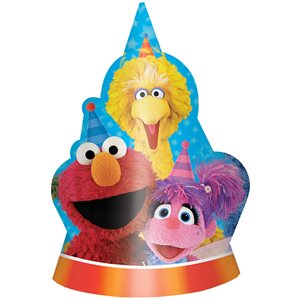 8 chapeaux de fête Sesame Street