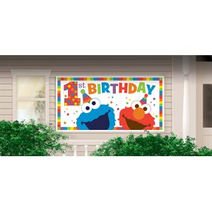 Géante bannière Sesame Street 1re anniversaire