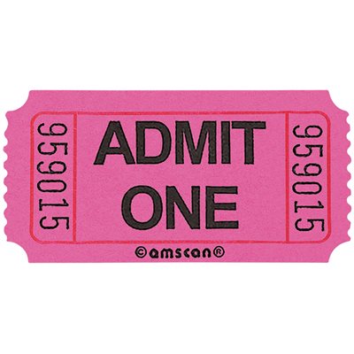Pink ticket roll 2000pcs