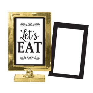 Gold customizable table frame