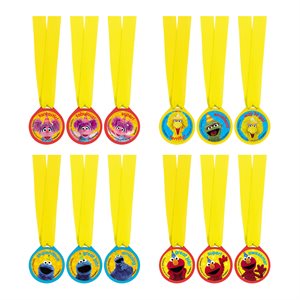 12 médailles Sesame Street