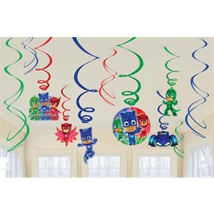 PJ Masks swirl decorations 12pcs