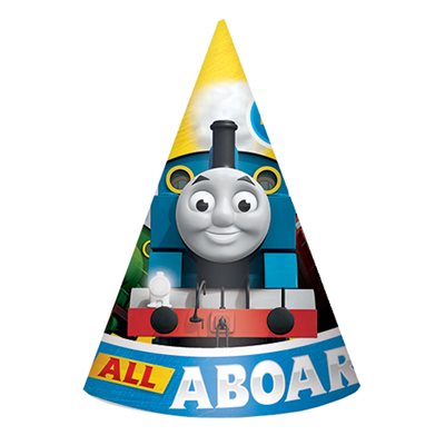 8 chapeaux de fête Thomas le Train