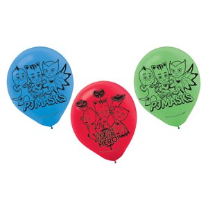PJ Masks latex balloons 12in 8pcs