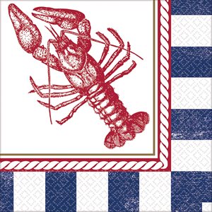 Anchors Aweigh lobster lunch napkins 16pcs