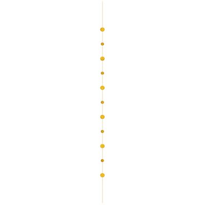 Gold round decorative balloon string