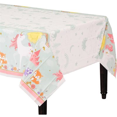 Magical Unicorn plastic table cover 54x96in