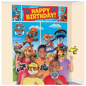 Paw Patrol scene setters with photo props 17pcs