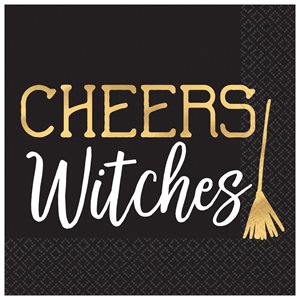 Cheers Witches beverage napkins 16pcs