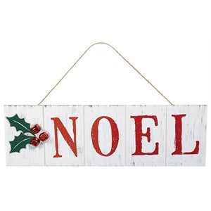 Planche décorative 6.75x21.5po Noël