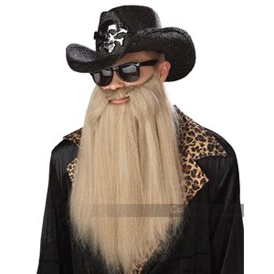 80's blues rocker beard with moustache
