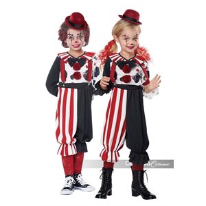 Costume de kreepy klown bambin Grand