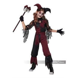 Children girl psycho jester costume Medium