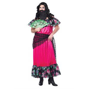 Adult bearded lady costume Large / XL