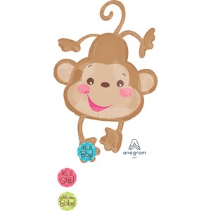 Fisher-Price baby monkey supershape foil balloon
