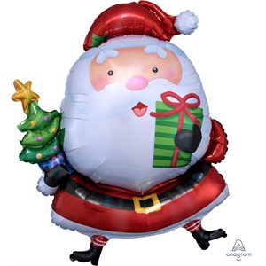 Santa Claus & tree supershape foil balloon