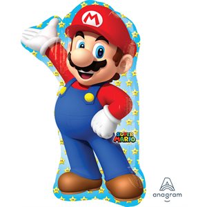 Ballon métallique supershape Super Mario