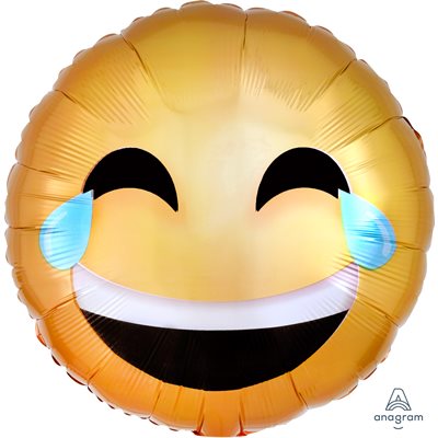 Laughing Emoji std foil balloon