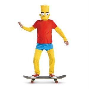 Costume de Bart Simpsons deluxe enfant Moyen