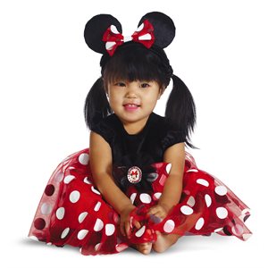 Baby deluxe red Minnie Mouse costume 6-12 months
