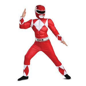 Children classic Red Ranger costume Small (4-6)