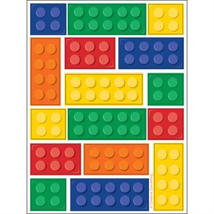 Building Blocks stickers 4 sheets