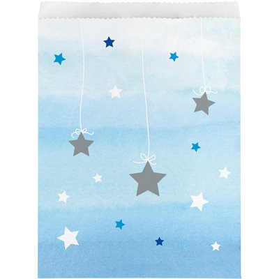 10 sacs surprise en papier Une Petite Étoile bleu
