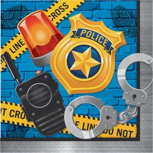 Police Party lunch napkins 16pcs