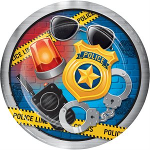 Police Party plates 8.75in 8pcs