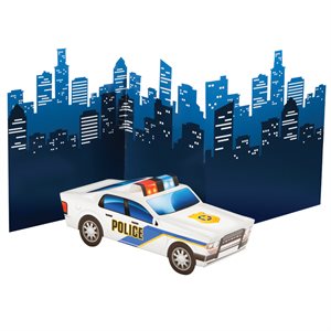 Police Party paper centerpiece
