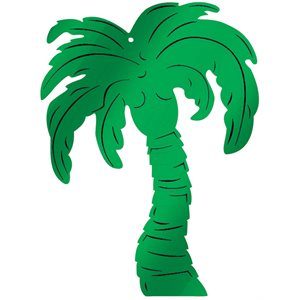 Palm tree foil cutout 15in