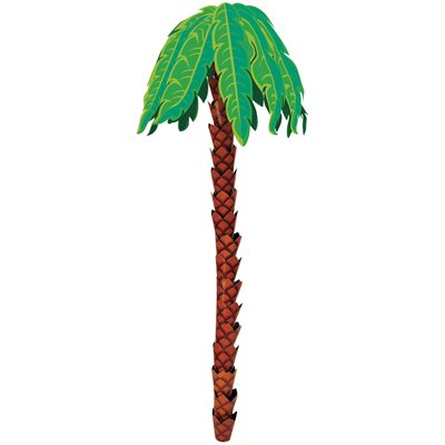 Palm tree 3D hanging decoration 8ft