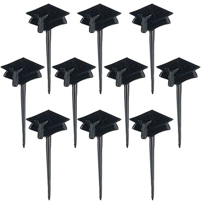 10 piques chapeaux de Graduation