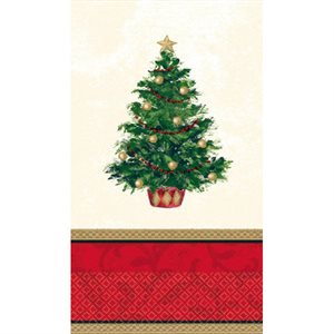 Classic Christmas Tree guest napkins 16pcs