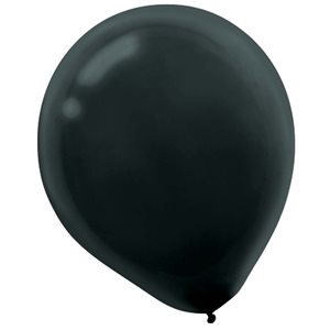 Black latex balloons 12in 15pcs