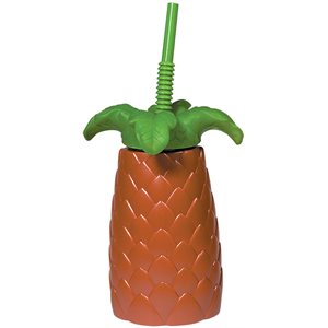 Palm tree sippy cup with straw 22oz